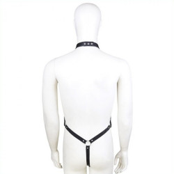 Generique Ensemble Panties avec harnais Simili
